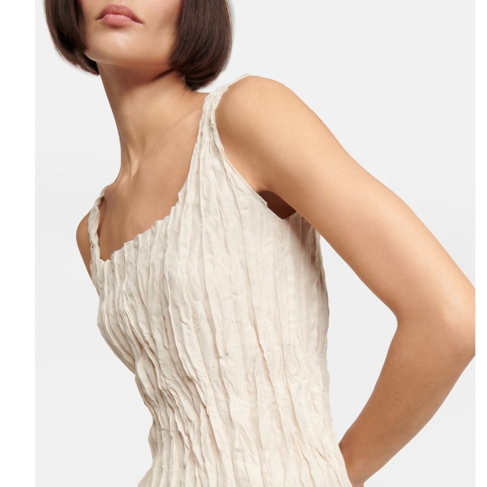 Totême crinkled silk blouse, Size Sm